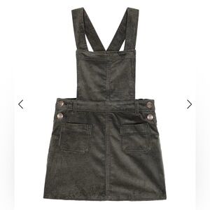 Bonpoint Dark Grey Corduroy Dress